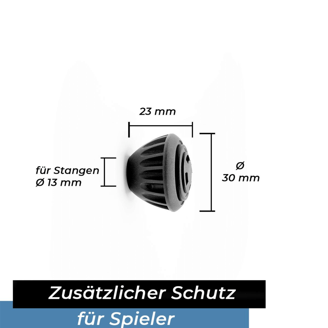 Endkappe für Kickerstange Safety Maße Durchmesser 16mm