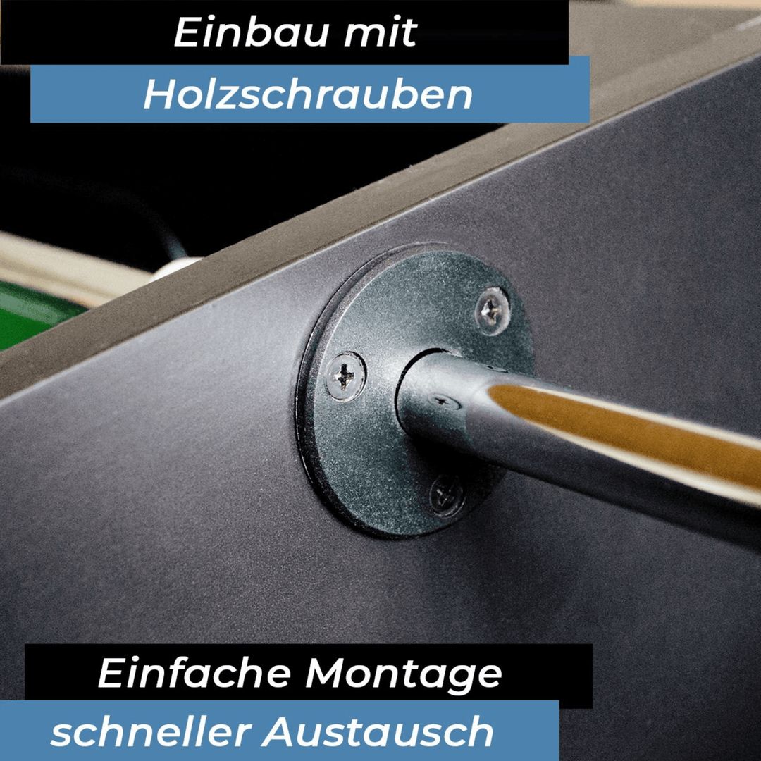 Flanschlager für Kickerstange 16mm Detail