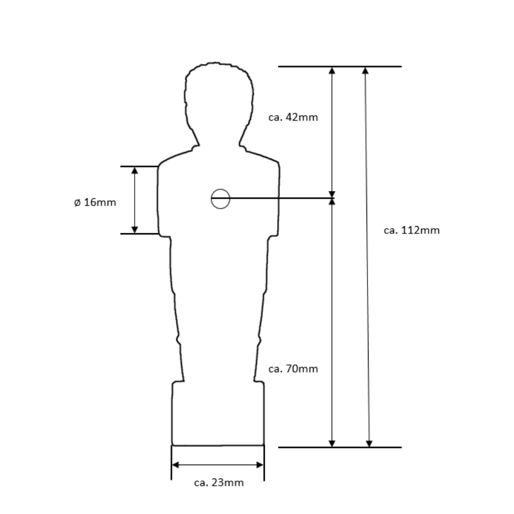 Kickerfigur Master-Cup Details