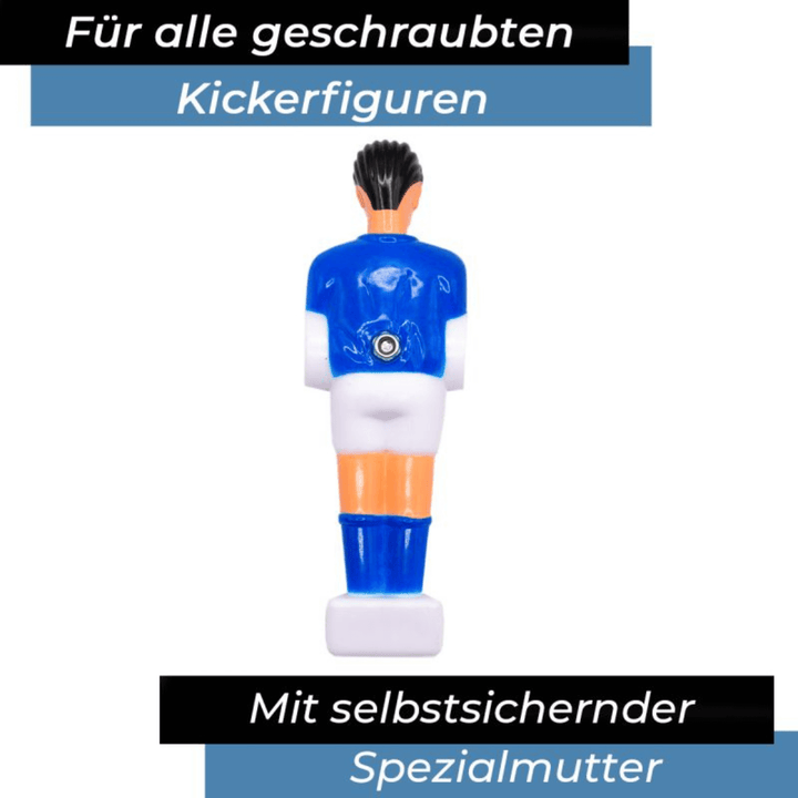 Kickerschrauben Set Universal Set mit 22 Stück Ansicht an Figur