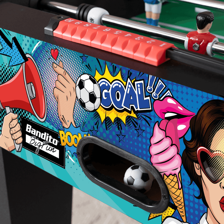 Tischkicker Bandito BigFun Comic-Style Ballauswurf