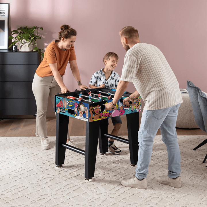 Tischkicker Bandito BigFun Comic-Style Detail Spiel