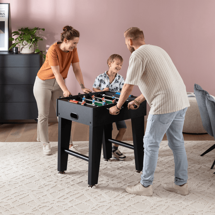 Tischkicker BigFun Schwarz Detail Spiel